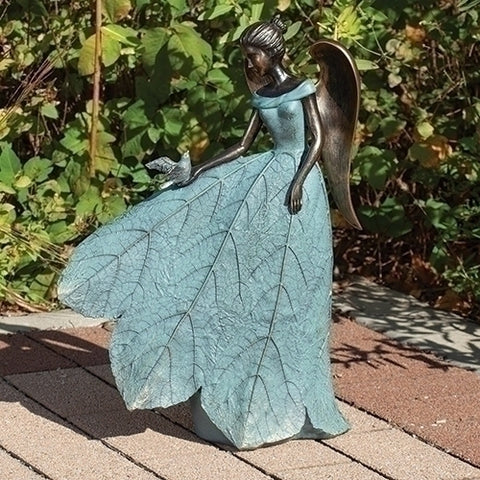 Roman 15839 Angel Bird Statue, 19.75-inch Height, Multicolor