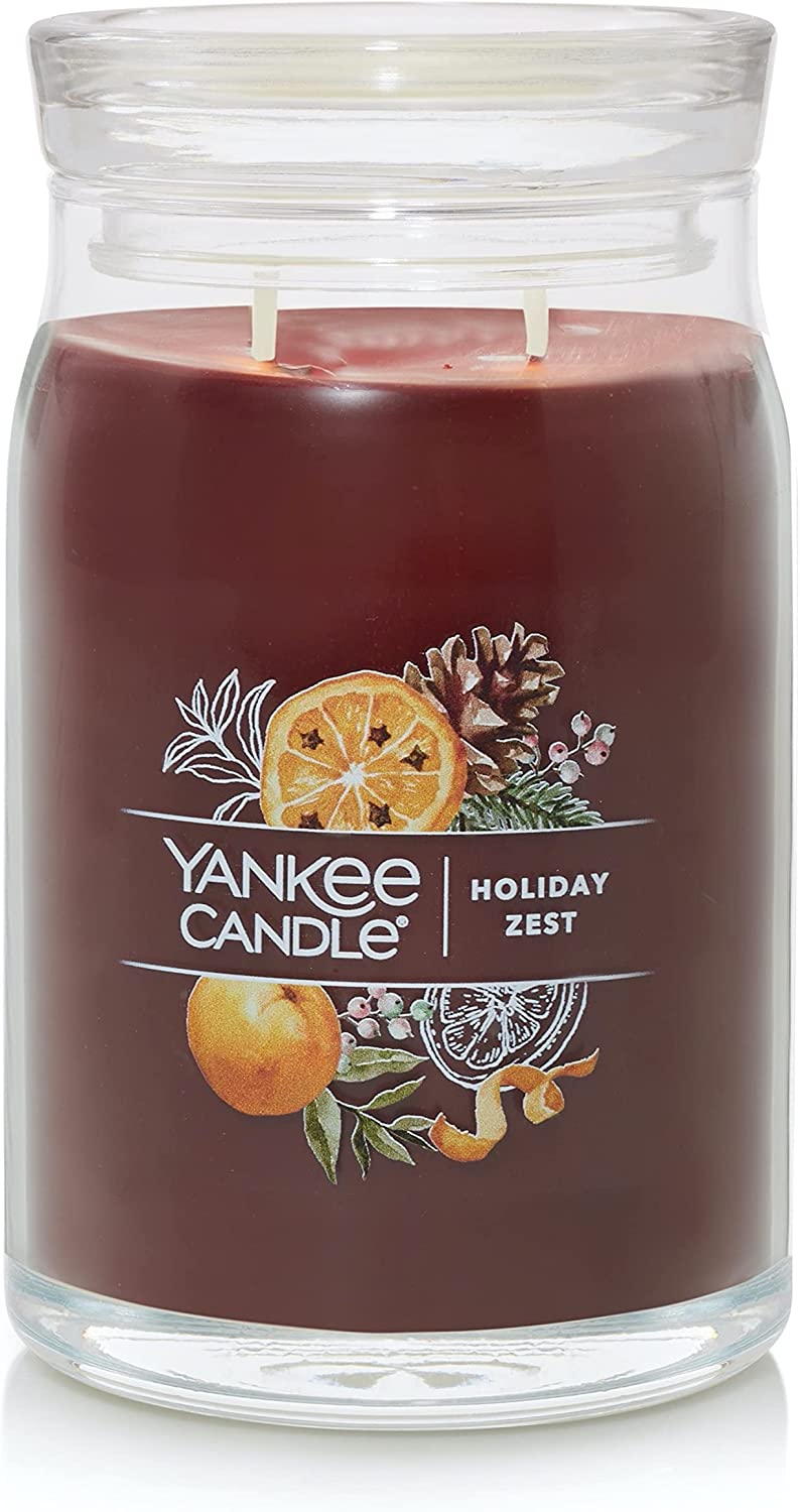 Yankee Candle 1629994 Holiday Zest Scented, Signature Large Jar 2-Wick Candle