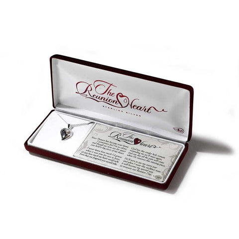 Dicksons The Reunion Heart Silver Plated 18 inch Chain and Heart Pendant Necklace