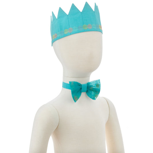 Hallmark BBY4778 Blue Birthday Crown and Bowtie, Set of 2