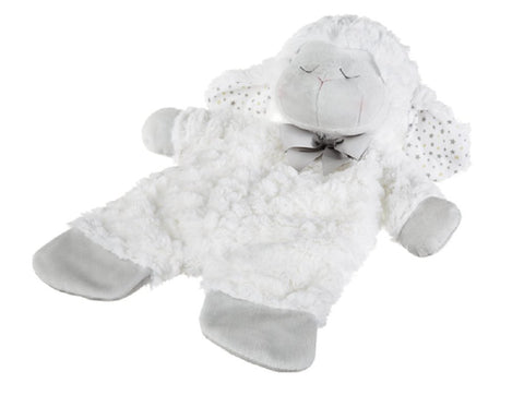 Ganz BG3988 White Sleepy Sheep Flat-A-Pat Blanket
