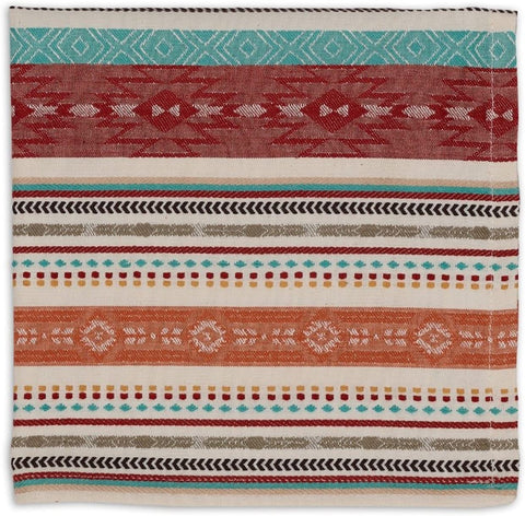 Design Imports 91413 Southwest Table Linens, 20-Inch by 20-Inch Napkin, Mesa Stripe Jacquard