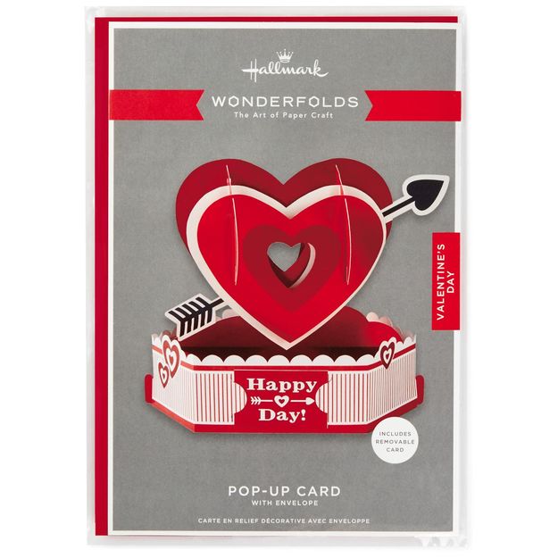 Hallmark Wonderfolds Happy Heart Day Pop-Up Card