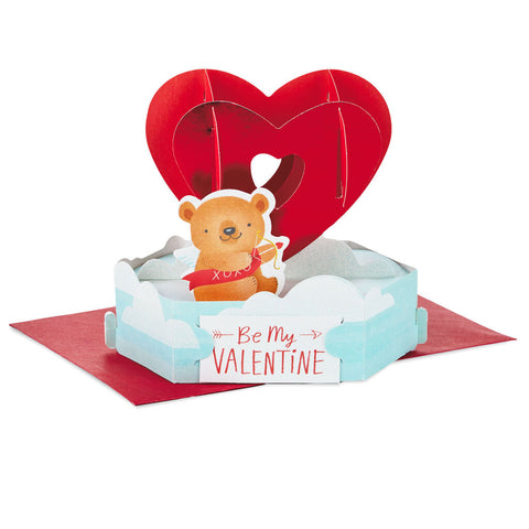 Paper Wonder Be Mine Cupid Bear Mini Pop Up Valentine's Day Card Be Mine Cupid Bear Mini Pop Up Vale