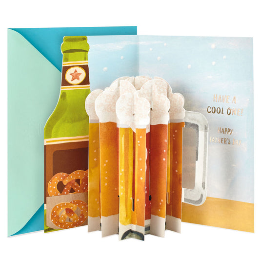 Hallmark Paper Wonder Have a Cool One Beer Mug Pop Up Father's Day Card