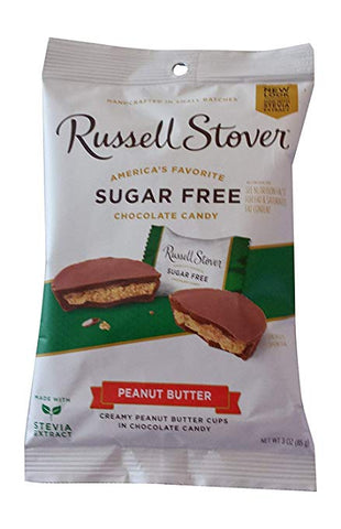 Russell Stover Sugar Free Peanut Butter Cups (Pack of 3)