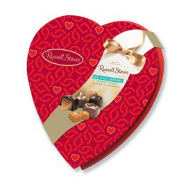 Russell Stover 4243 Sea Salt Caramel Heart Assortment, 8.25 oz.