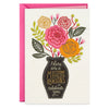 Hallmark Signature Black Vase of Flowers Mother's Day Card