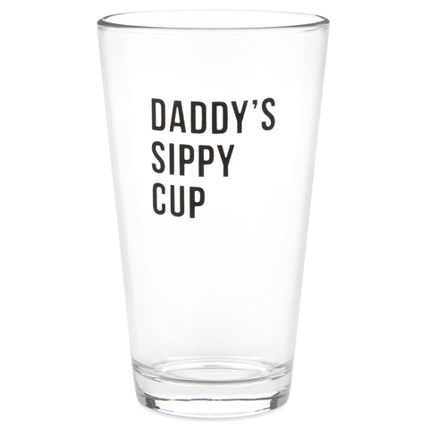 Hallmark Daddy's Sippy Cup Pint Glass, 15 oz.