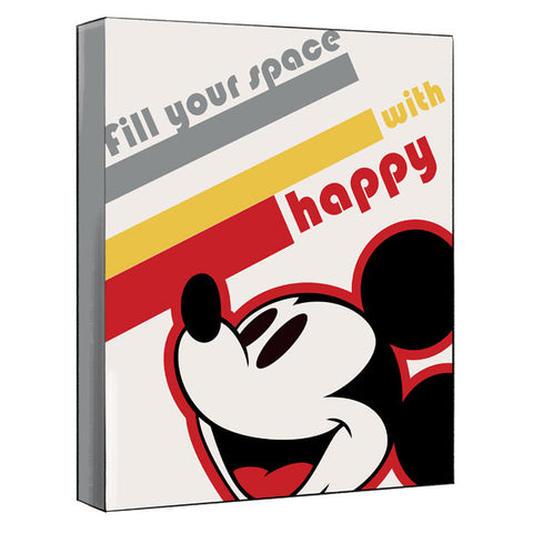 Hallmark  DYG2021 Disney Mickey Mouse Happy Space Wood Quote Sign, 9x11