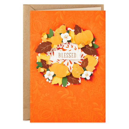 Hallmark Signature Blessed Religious Thanksgiving Card