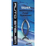 Dickson AE-113-S Harbor House Small Silver Christian Fish Auto Emblem