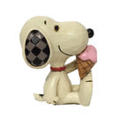 Enesco 6005953 Peanuts by Jim Shore Mini Snoopy with Ice Cream