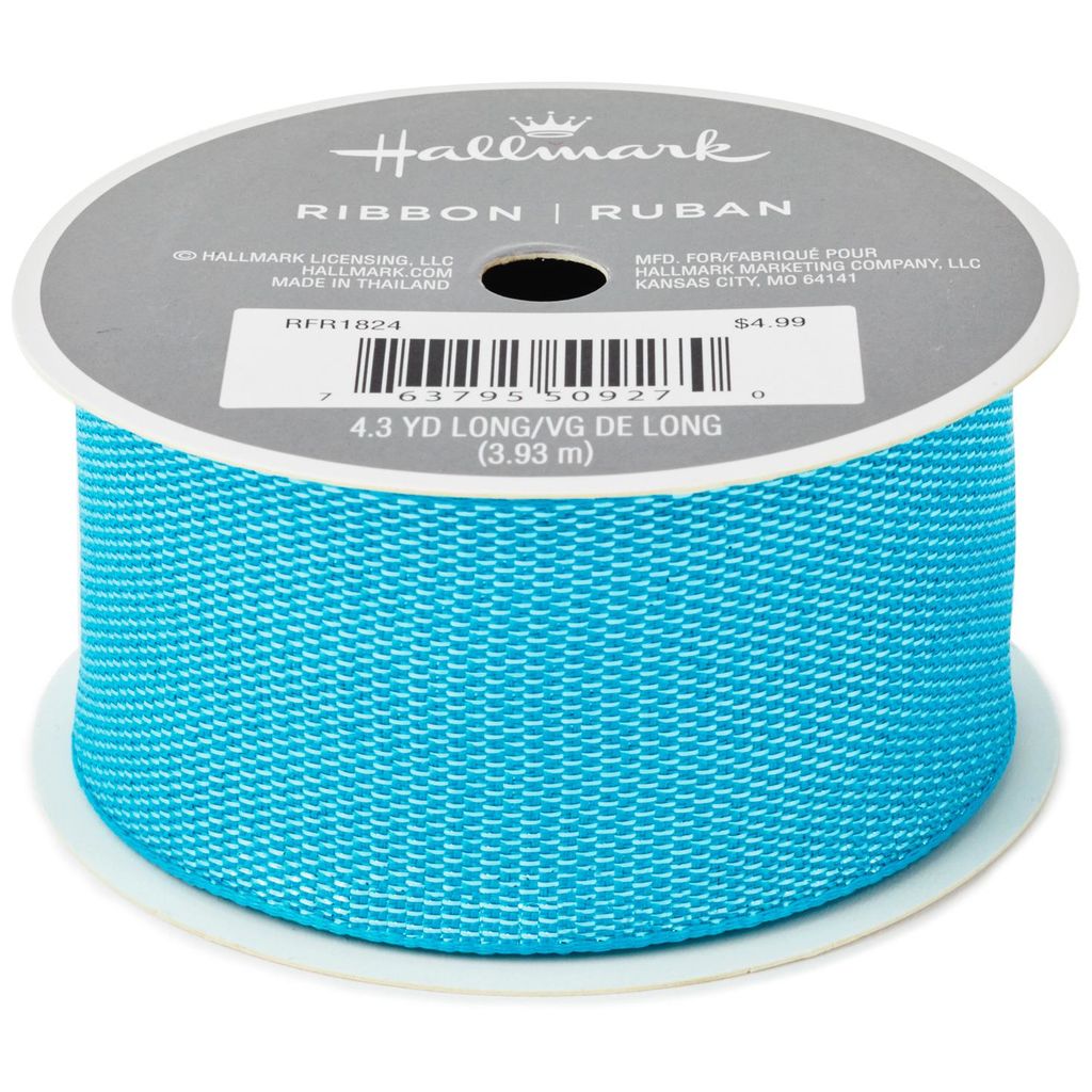 Hallmark Turquoise Metallic Ribbon