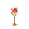 Enesco  GLS11-5530R  Lolita Birthday Girl Artisan Painted Wine Glass 15 oz.