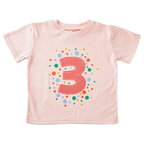 Hallmark BBY4776 Third Birthday Pink T-Shirt Size 3T