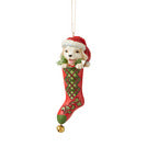 Enesco 6007450 Dog in Stocking Ornament Country Living by Jim Shore