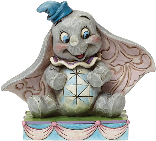 Enesco 4045248 Jim Shore Dumbo Personality Pose Stone Resin 3.25”