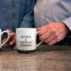 Pavilion 23518 Stoneware Coffee Cup Mug Retired To Professional Grandpa, 15oz, Grey