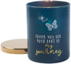Pavilion 28118 My Journey 7 Oz 100% Soy Wax Glass Jar Candle Fresh Cotton Scent Thank  you