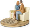 Lighthouse Christian Products 20180 Devoted Praying Couple Sculpture, 6 x 6 x 4 1/2"