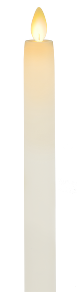 Ganz LLR1034 Remote Ready With Blow-Out Soft Ivory 1 x 8.5 Resin LED Taper Candles, Set of 2