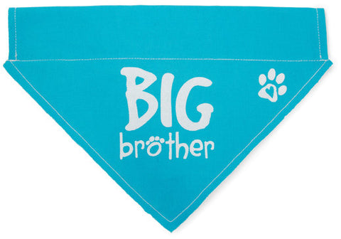 Pavilion 45613 Big Brother Blue Paw Print Large Dog Slip on the Collar Bandanna,