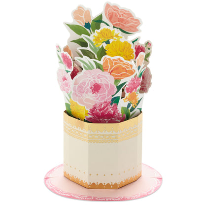 Hallmark WDR1161 Enjoy Every Beautiful Moment Flower Vase 3D Pop-Up Card