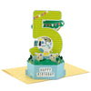 Hallmark WDR1110 Paper Wonder You're Five Cute Puppies 3D Pop-Up 5th Birthday Card