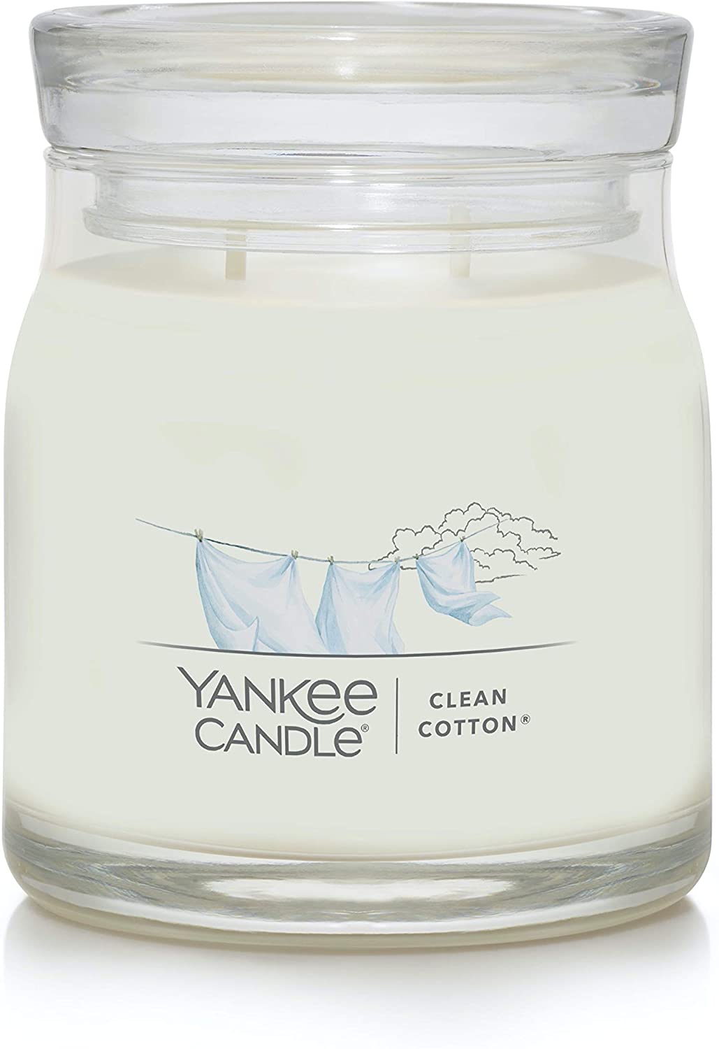 Yankee Candle 1630645 Clean Cotton Signature Medium Jar Candle – Roby's  Flowers & Gifts