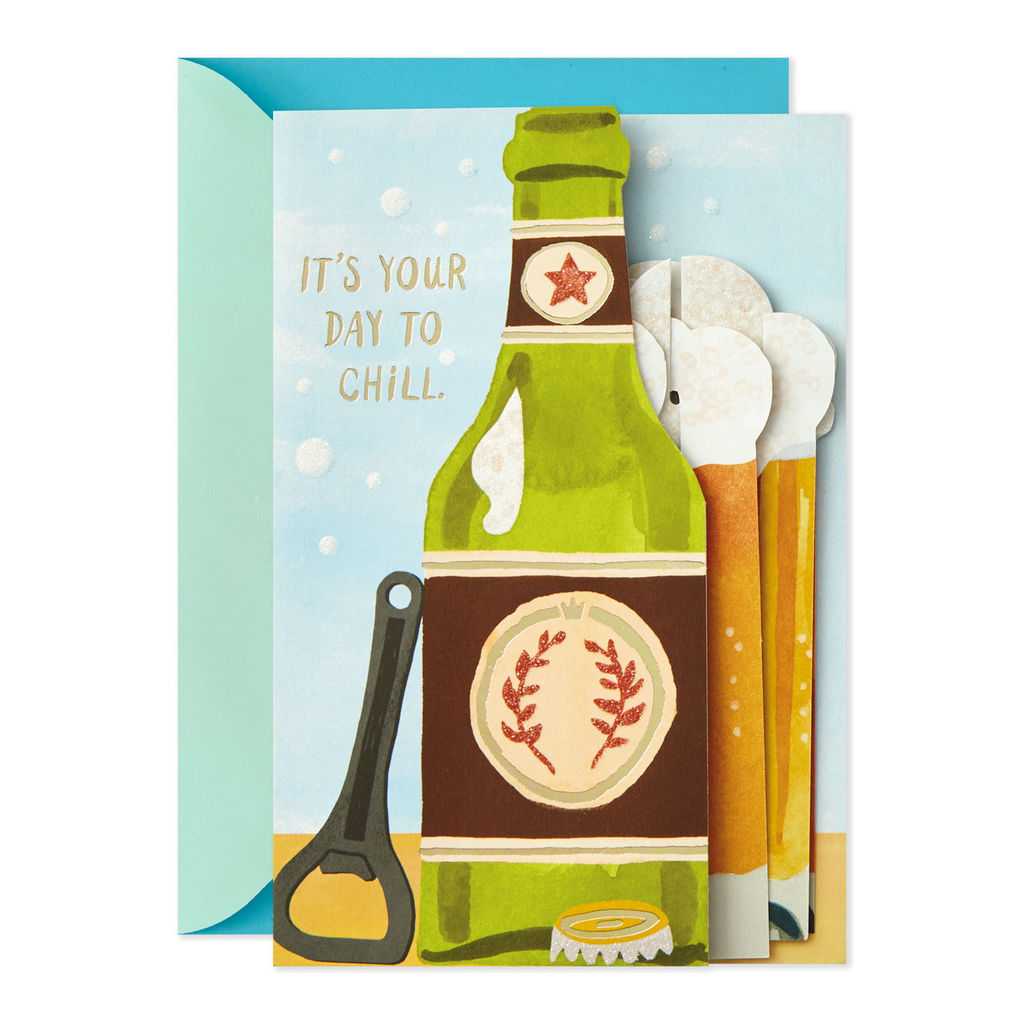 Hallmark Paper Wonder Have a Cool One Beer Mug Pop Up Father's Day Card