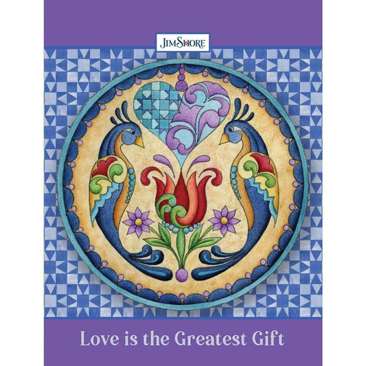 Enesco 781213 Love is the Greatest Gift Lined Journal (Quiet Fox Designs) Inspiring Cover Art by Jim