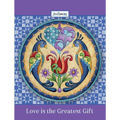 Enesco 781213 Love is the Greatest Gift Lined Journal (Quiet Fox Designs) Inspiring Cover Art by Jim
