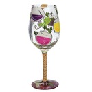 Enesco �My Therapy� Hand-painted Artisan Wine Glass, 15 oz.