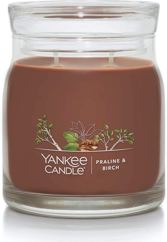 Yankee Candle 1630021 Praline & Birch Signature Medium Jar Candle