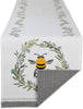 Design Imports 753411 Honey Collection Kitchen, Reversible Table Runner, 14x72, Bee Kind