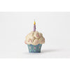 Enesco 4052066 Jim Shore Mini Birthday Cupcake Stone Resin, 3.75", Multicolor