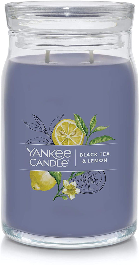 Yankee Candle 1629978 Black Tea & Lemon Signature Large Jar Candle