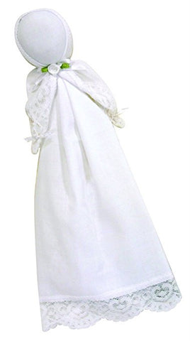 Stephan Baby Keepsake Trousseau Handkerchief Doll, White