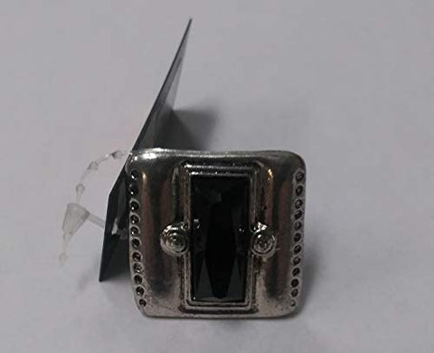 Seasons Jewelry R11 Black Rectangle Stone Ring