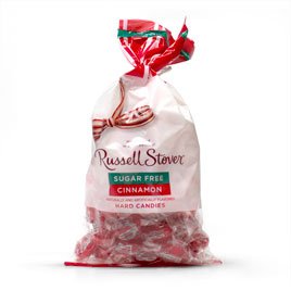 Russell Stover 9813P Sugar Free 12 oz Cinnamon Hard Candy (One Bag) by Russell Stover