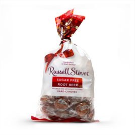 Russell Stover 9814 Sugar Free Root Beer Hard Candies 12 oz bag