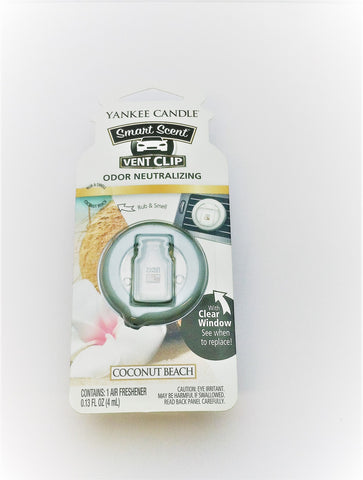 Yankee Candle Coconut Beach Car Vent Clip