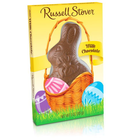 Russell Stover 0843P Solid Milk Chocolate Rabbit, 3 oz
