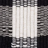 Design Imports CAMZ11260 Indoor Handloomed Cotton Woven Reversible Buffalo Area Rug, Black & White