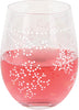 Enesco 6006996 Snowflakes Stemless Wine Glass 20 Ounce