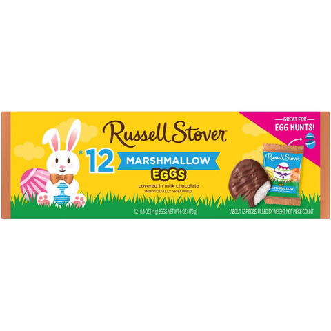 Russell Stover 10000697 Marshmallow Eggs, 12 Pieces