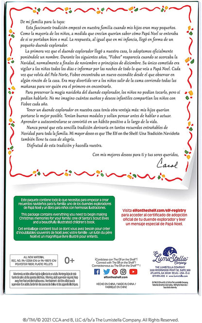 The Elf on the Shelf E0TGIRL3 Espanol Blue-Eyed Girl Scout Elf