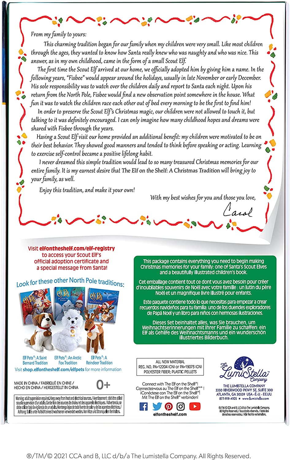 The Elf on the Shelf EOTBOYL3 A Christmas Tradition Blue-Eyed Boy