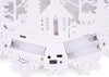 Roman Dropship 133134 Led Swirl Snowflake with Church Scene, 12.5" White